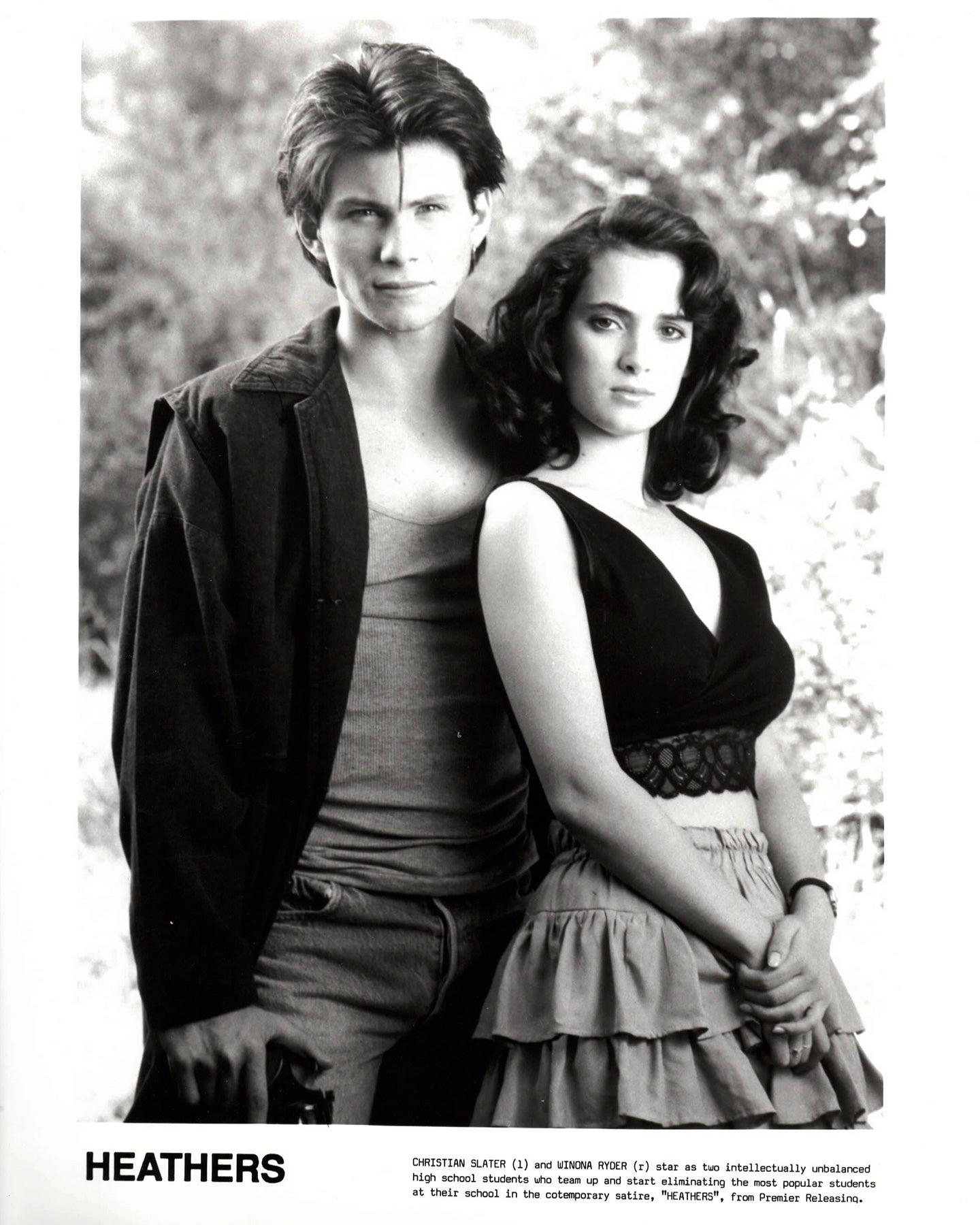 Papier Heathers 1989 Publicity Film Movie Press Still Framed en vente