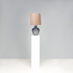 Heathfield & Co Vivienne Medium Blue Glass Table Lamp