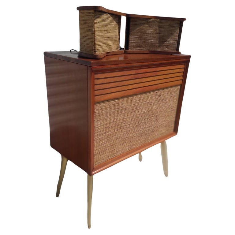 Heathkit SD-1 Tube Stereo/Phonograph Cabinet with Speakers For