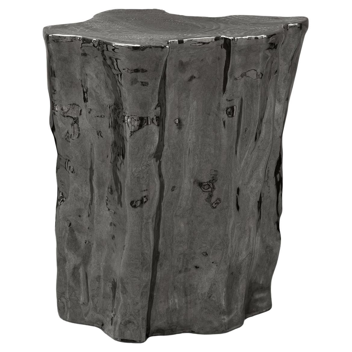 Heaven Black Low Ceramic Side Table