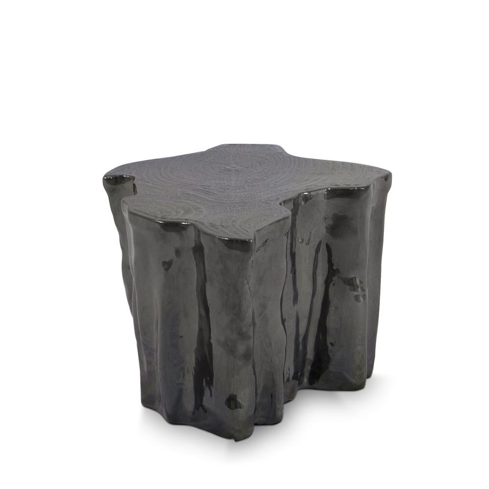 Heaven Brown Ceramic Side Table In New Condition For Sale In Paris, FR