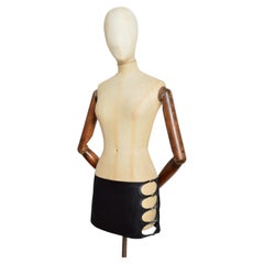 Heaven by Marc Jacobs 2023 Short Black Low rise Kiki Mini Skirt with cut out hip
