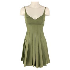 HEAVEN par MARC JACOBS - Robe plissée vert olive, taille S