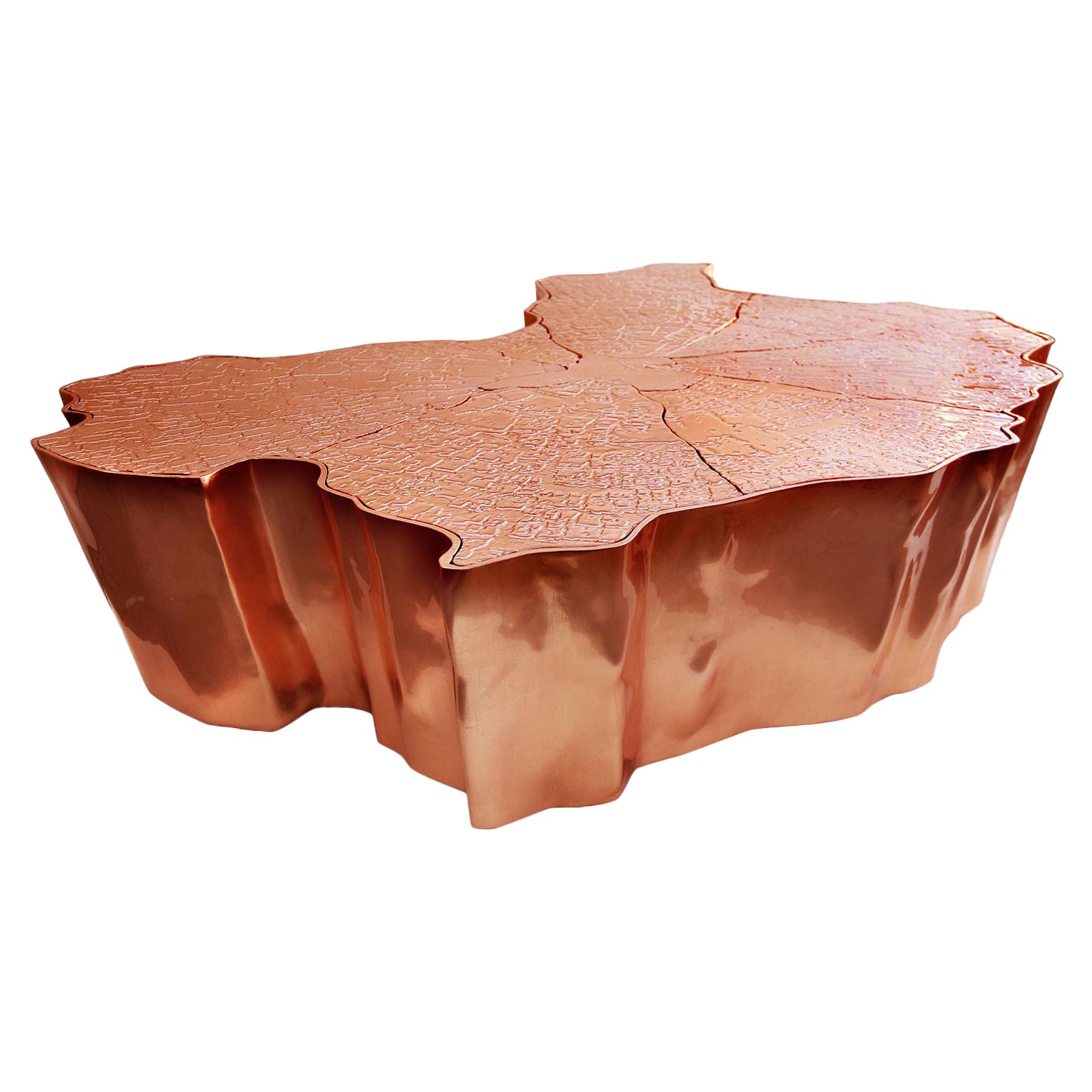 Table basse en cuivre " Heaven "