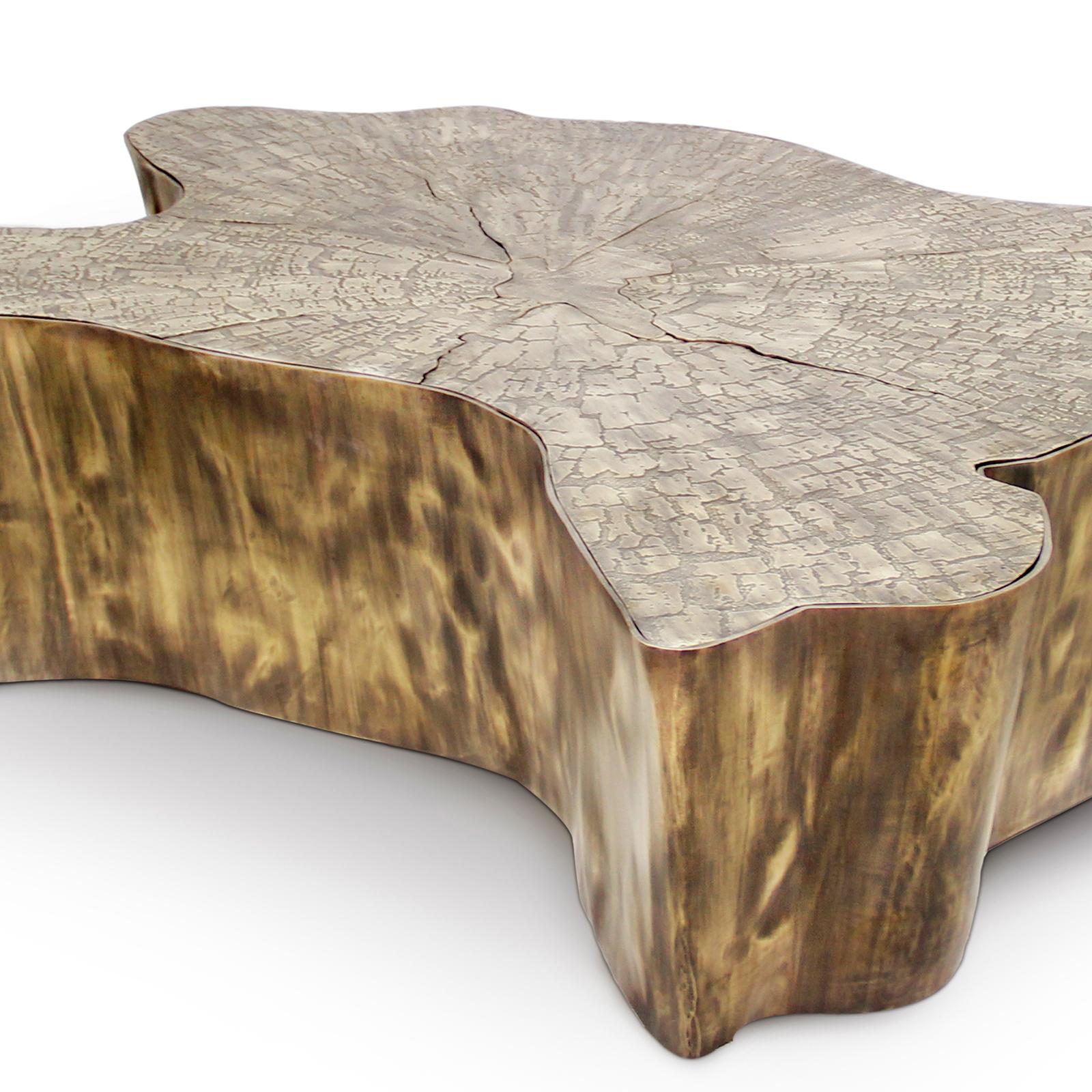 Contemporary Heaven Patinated Coffee Table For Sale