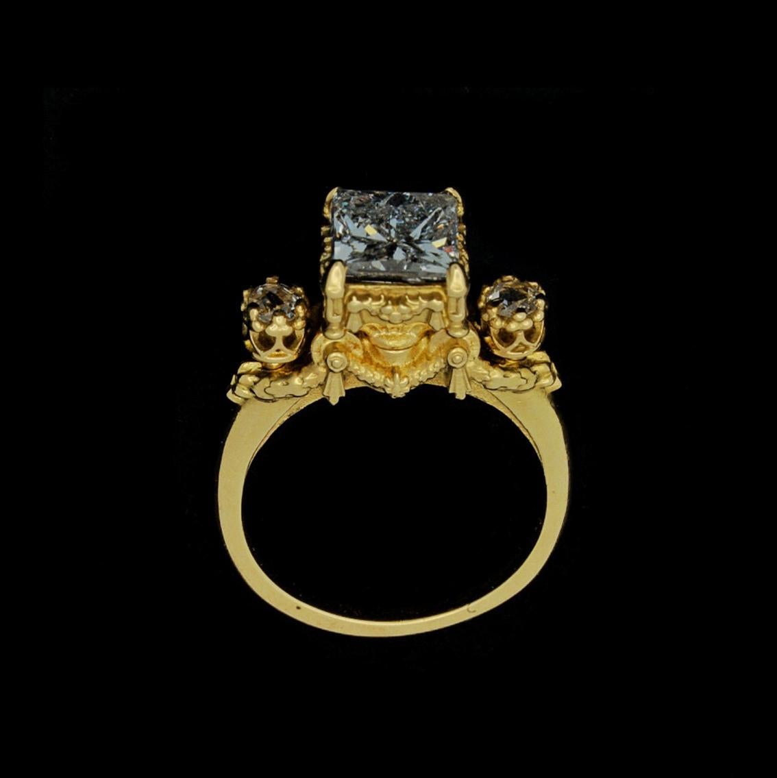 Heavenly Infatuation Ring in 18 Karat Yellow Gold with Diamonds In New Condition In Melbourne, Vic
