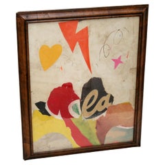 Heaven's above Abstract Collage by Artist Huw Griffith