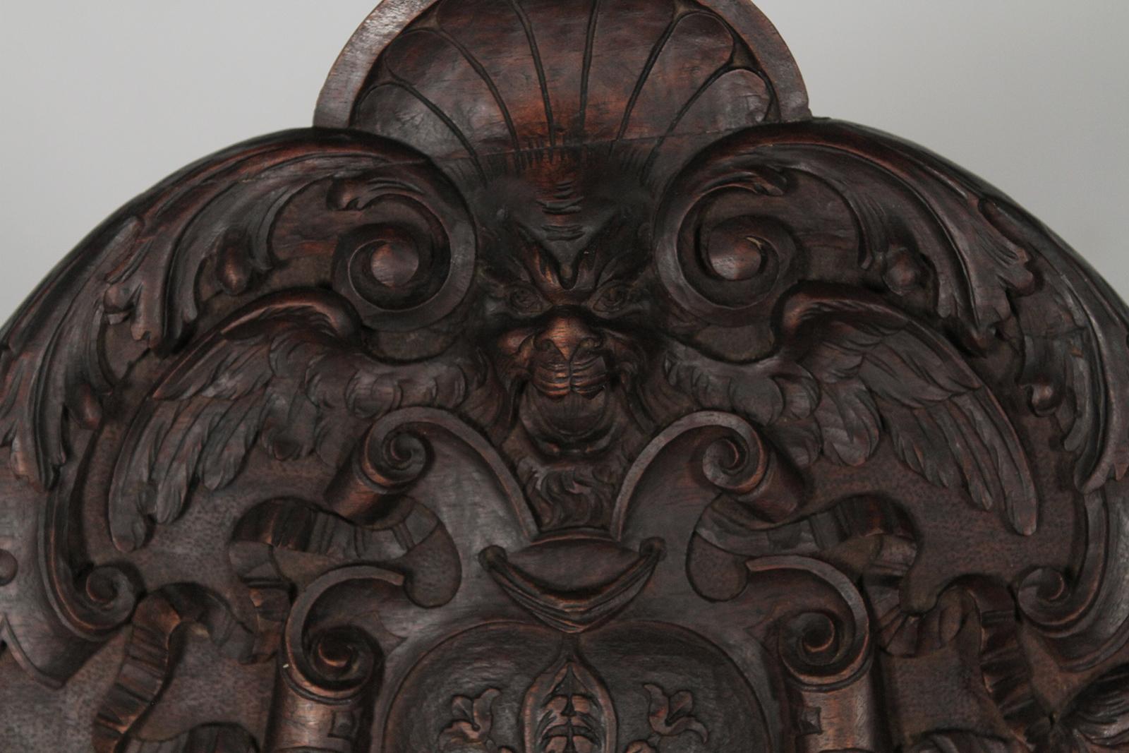 Late 19th Century Heavily Carved Campaign Chair, circa 1890s