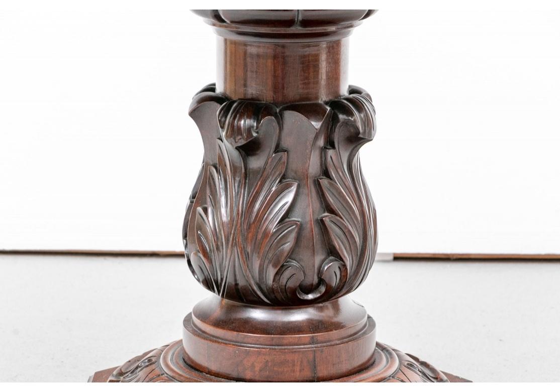 Heavily Carved Renaissance Revival Mahogany Parlor Table 6