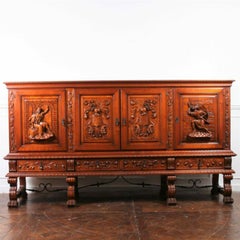 Heavily Carved Spanish Sideboard