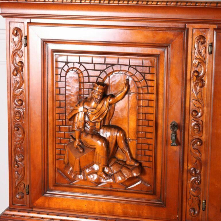 Heavily Carved Spanish Sideboard For Sale 1