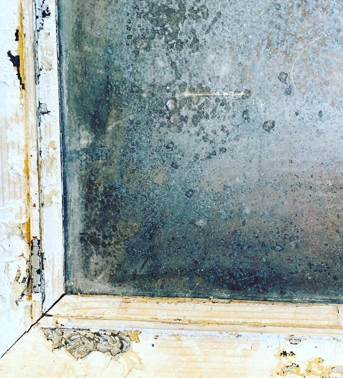 19th Century Heavily Distressed French Mirror