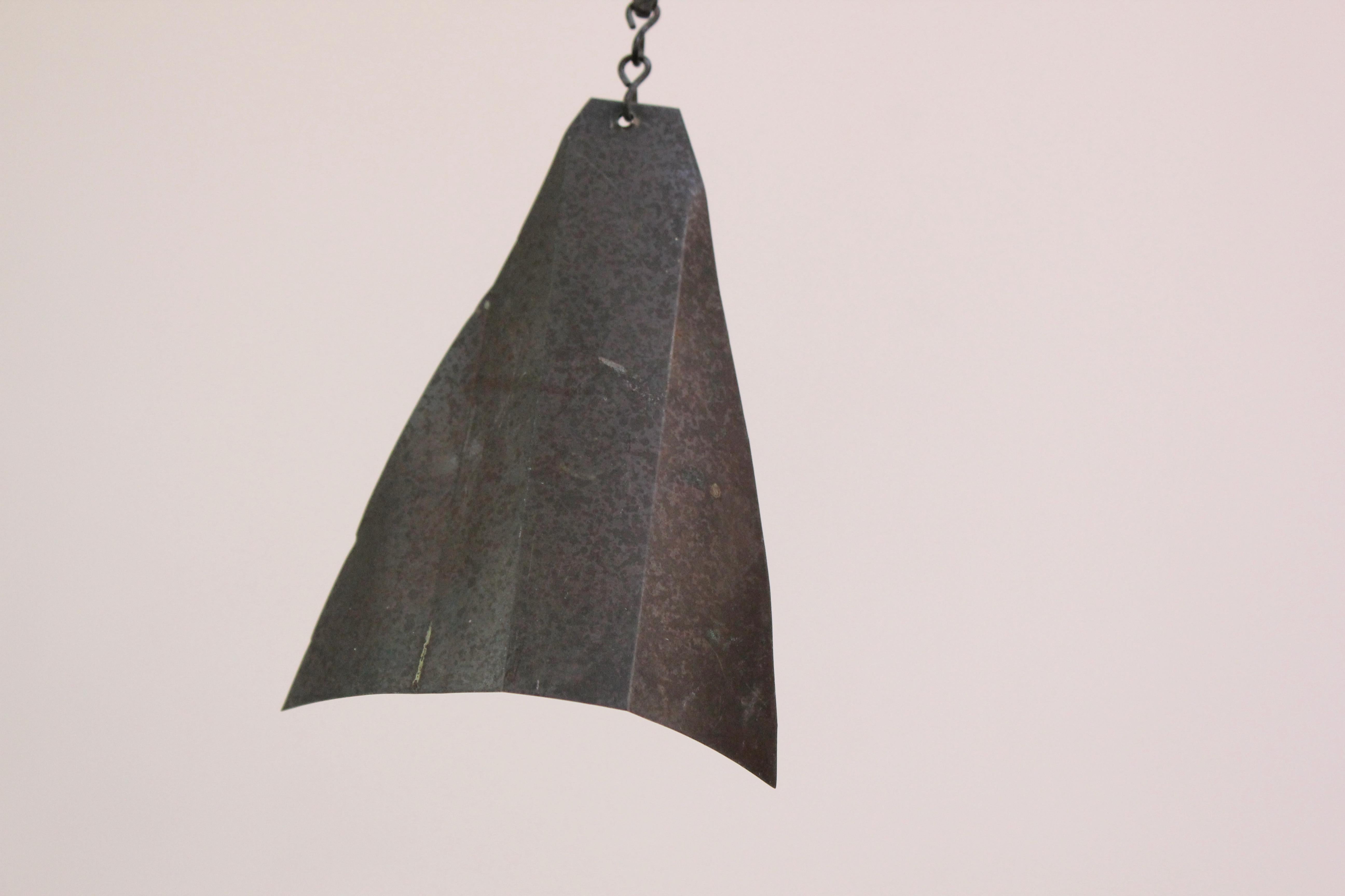 Heavily Patinated Bronze Bell / Wind Chime by Paolo Soleri for Arconsanti  6