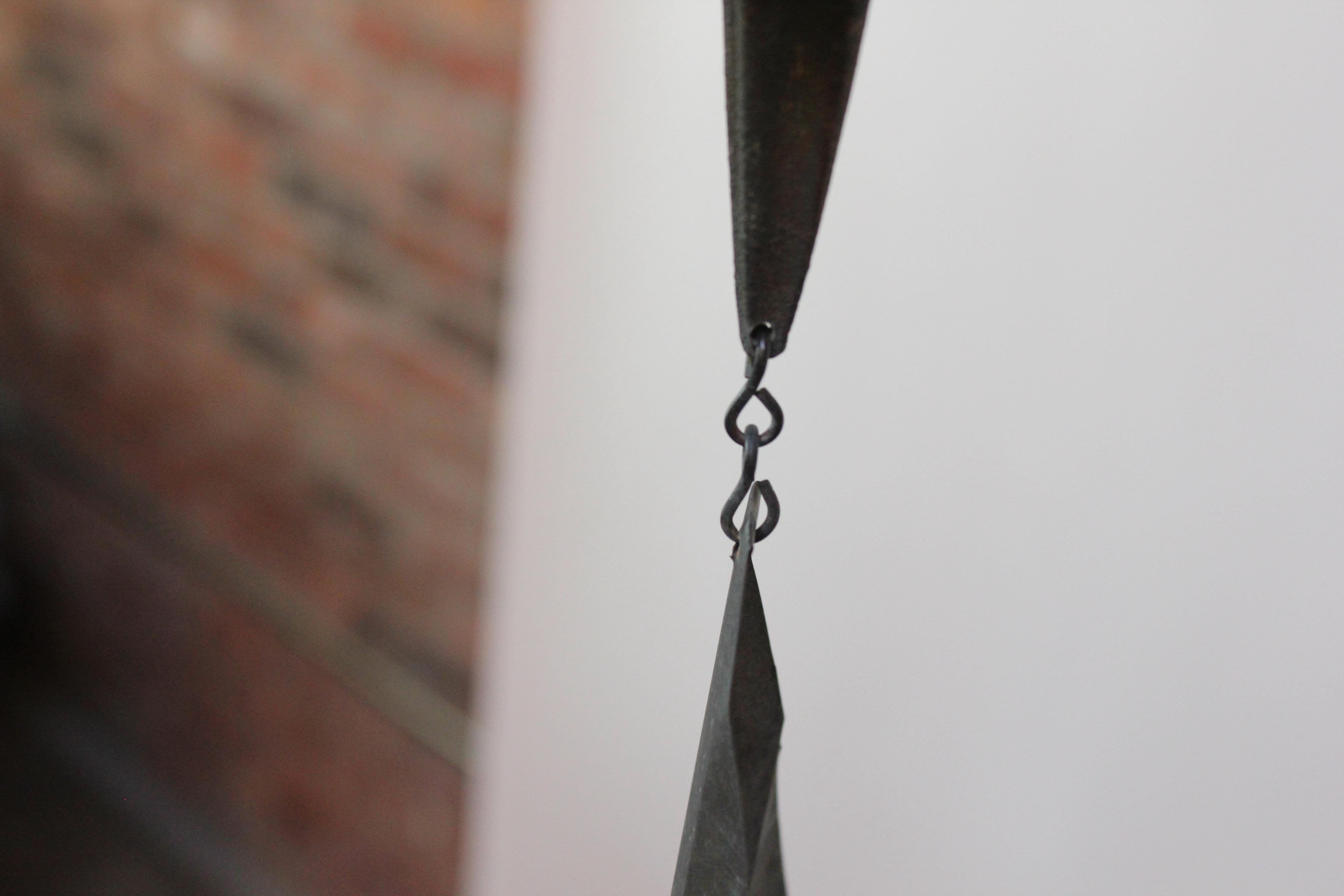 Heavily Patinated Bronze Bell / Wind Chime by Paolo Soleri for Arconsanti  11