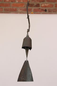 Heavily Patinated Bronze Bell / Wind Chime by Paolo Soleri for Arconsanti