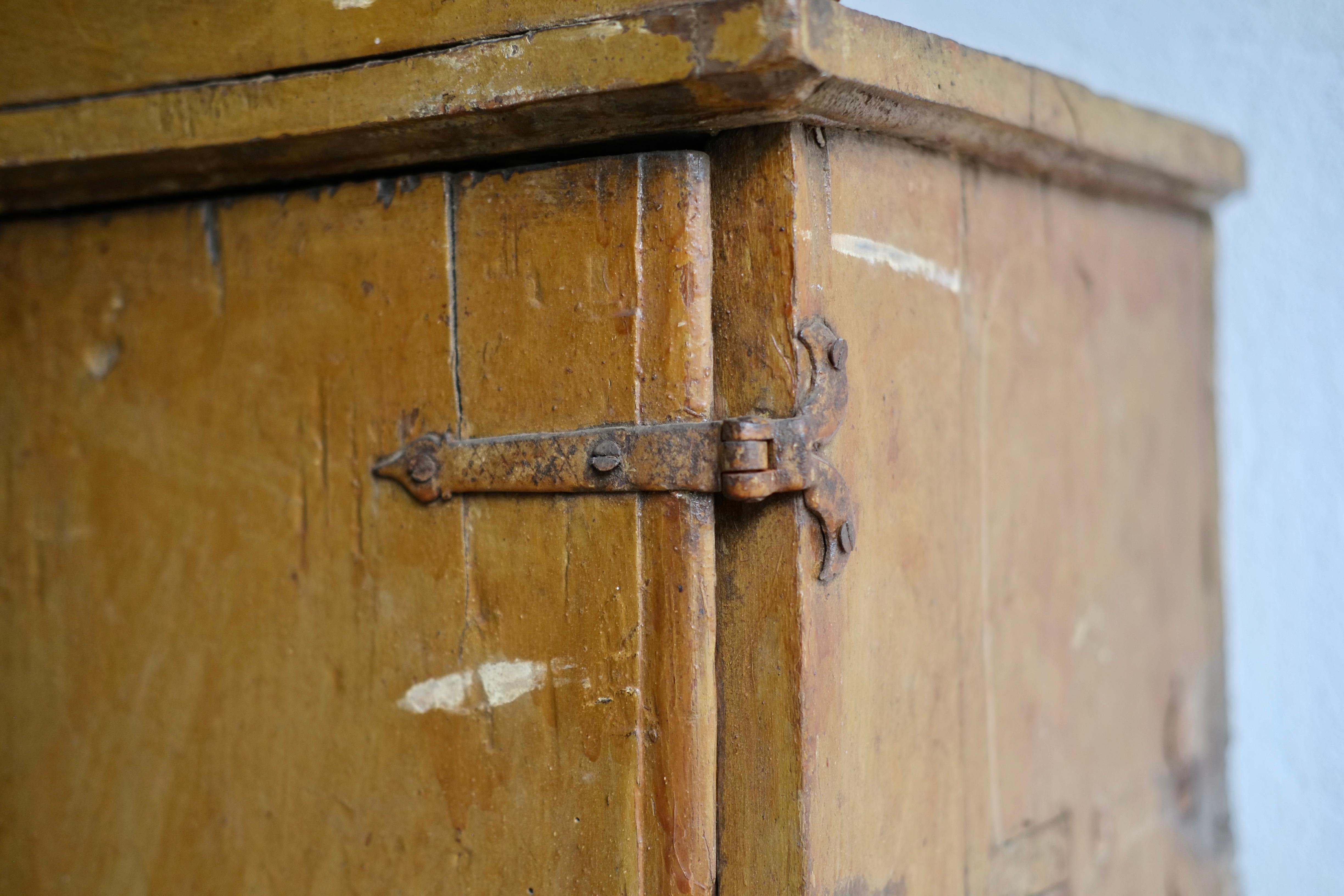 Heavily Patinated Spanish Cabinet For Sale 15