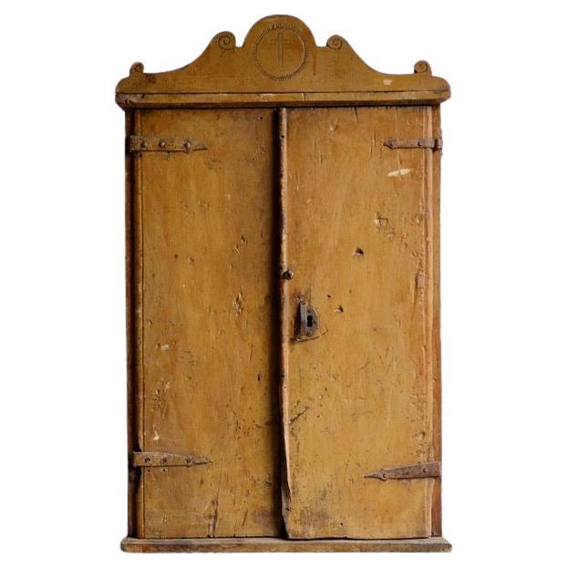 Heavily Patinated Spanish Cabinet For Sale
