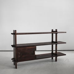 Heavily Textured Swedish Pine Shelving Unit