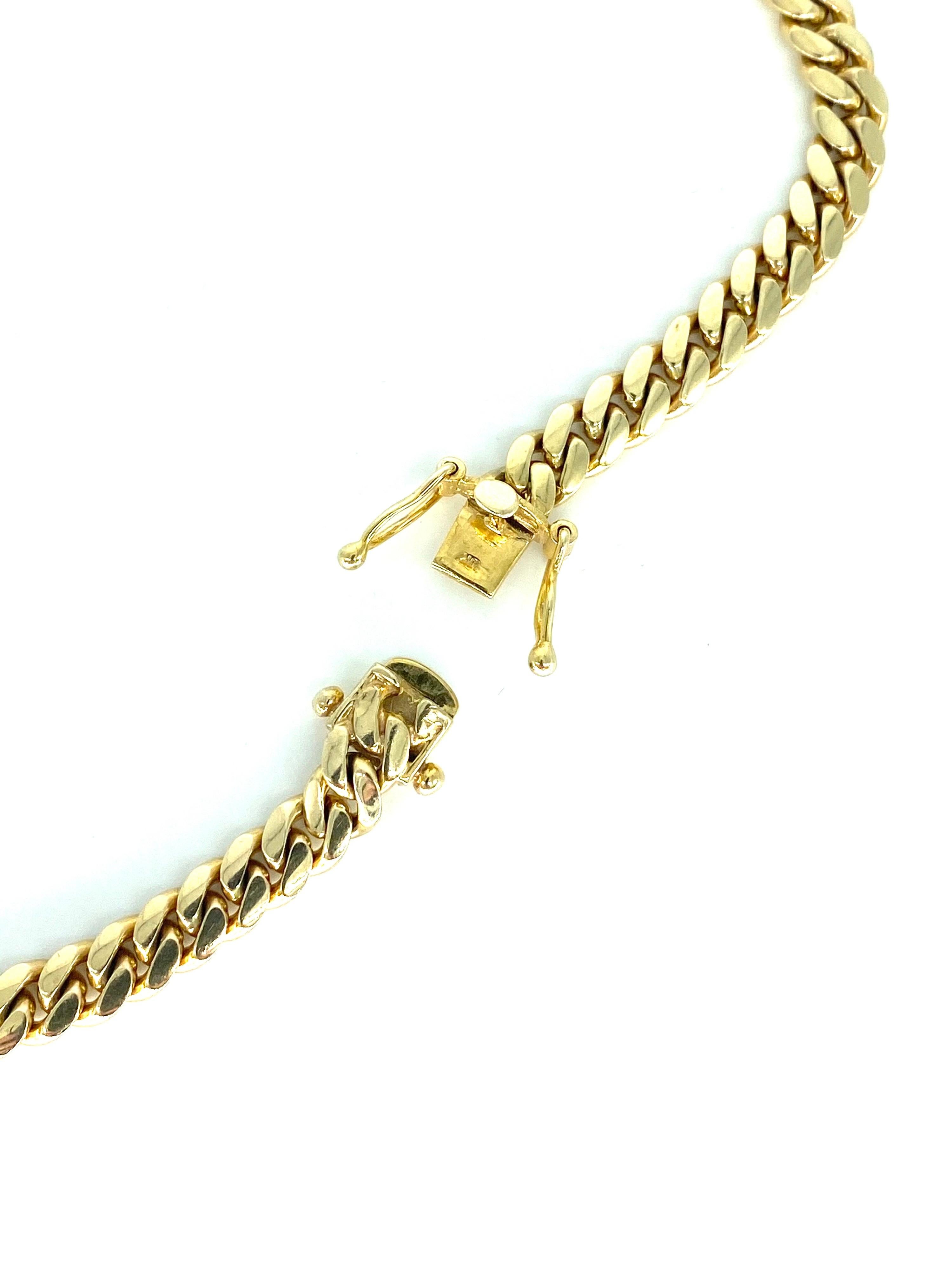 10k solid cuban link chain