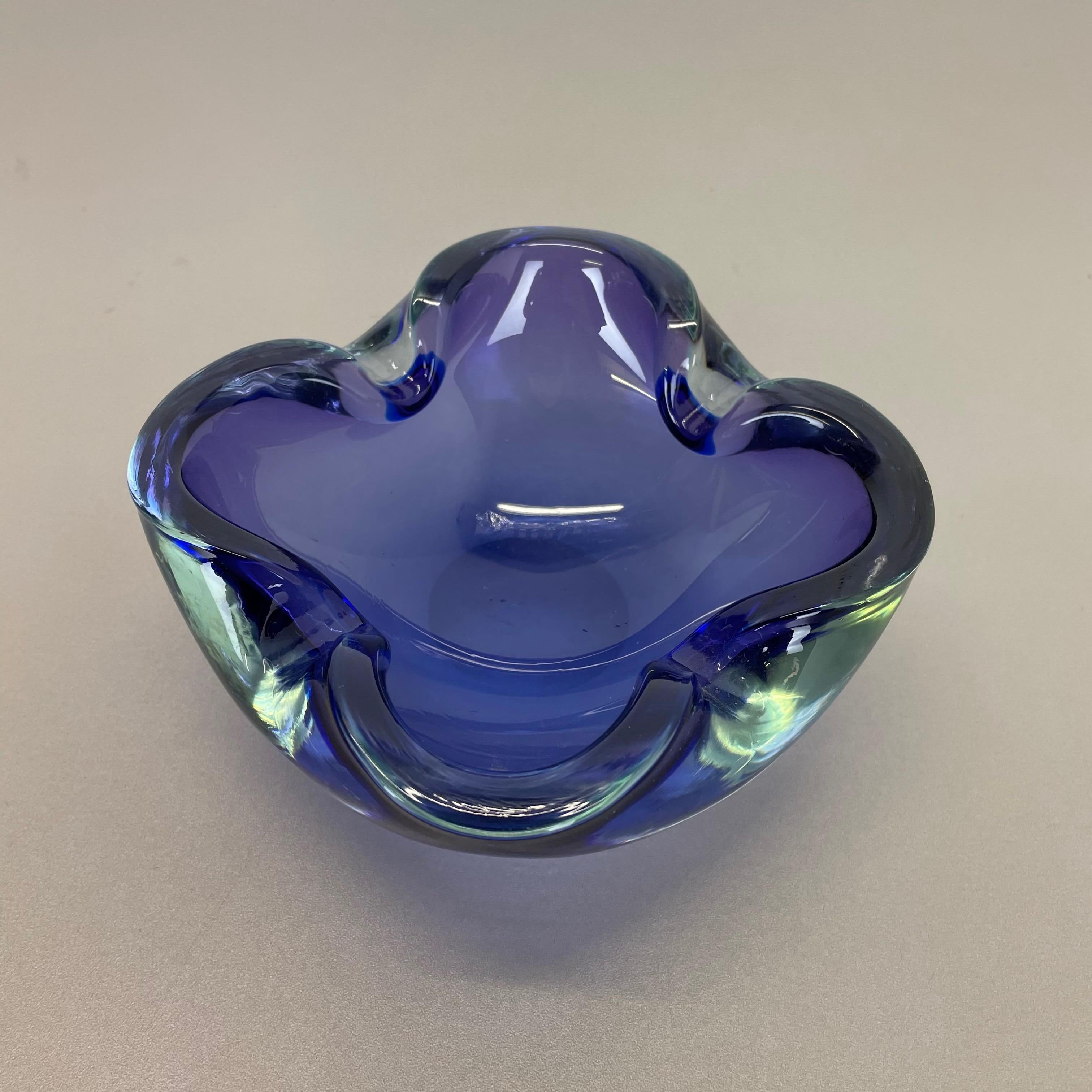 Mid-Century Modern Heavy 1.3kg Murano Glass 