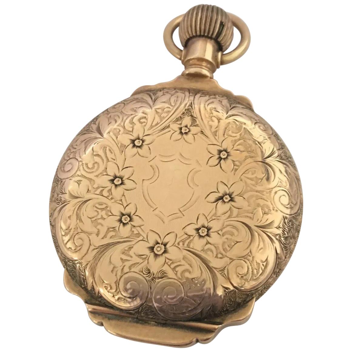 A Heavy 14K Gold Fully Engraved Case Full Hunter Elgin Antique Pocket Watch.


This beautiful watch is in good working condition and it is running well. visible signs of ageing and wear with light and small scratches on the gold full engraved case