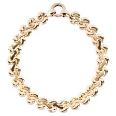 Heavy 14K Yellow Gold Italian Link Necklace, 16-Inch, 81.5 Grams