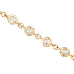 Collana pesante in oro giallo 18 carati con diamanti da 1,97 ctw VS F-G