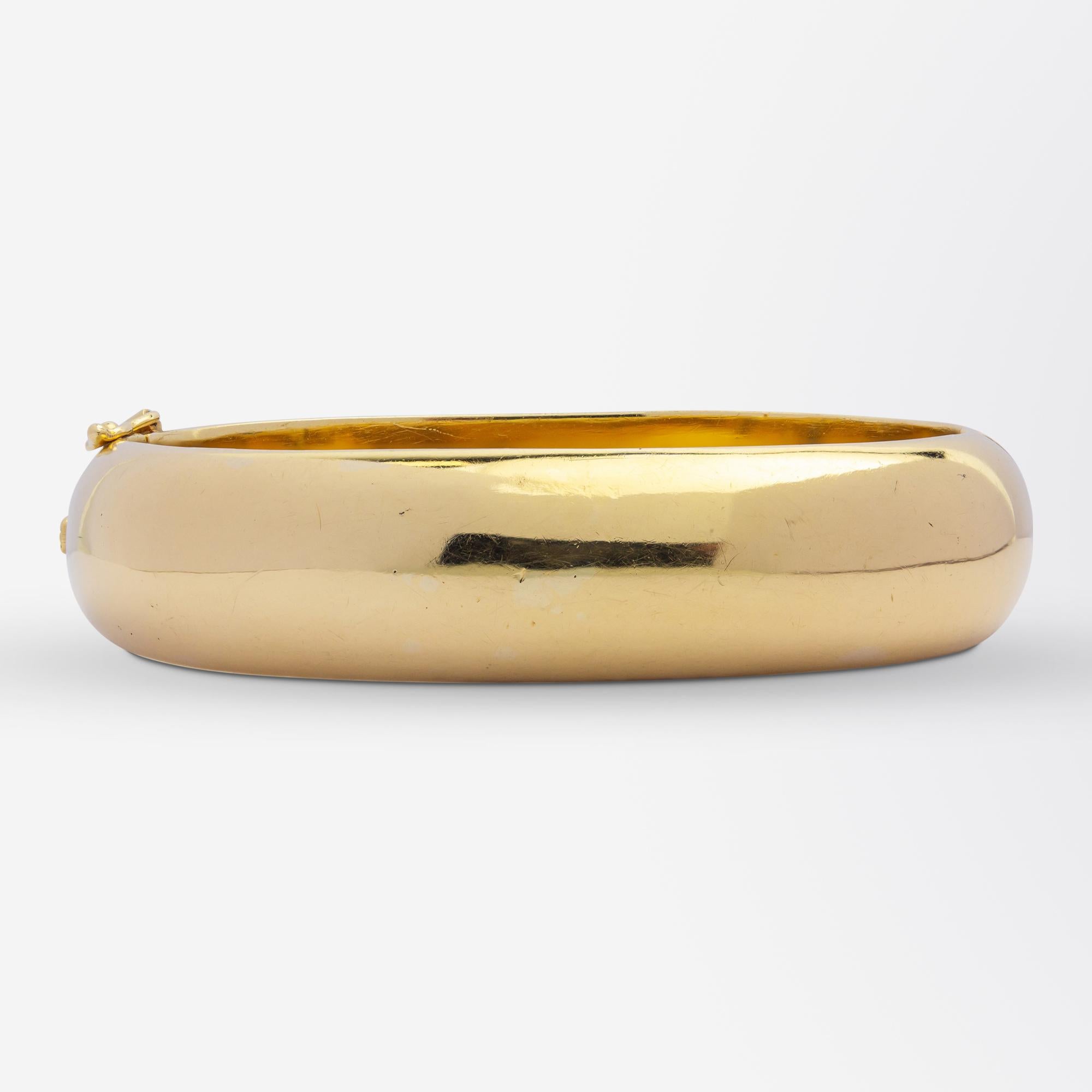 gold bangle bracelet thick