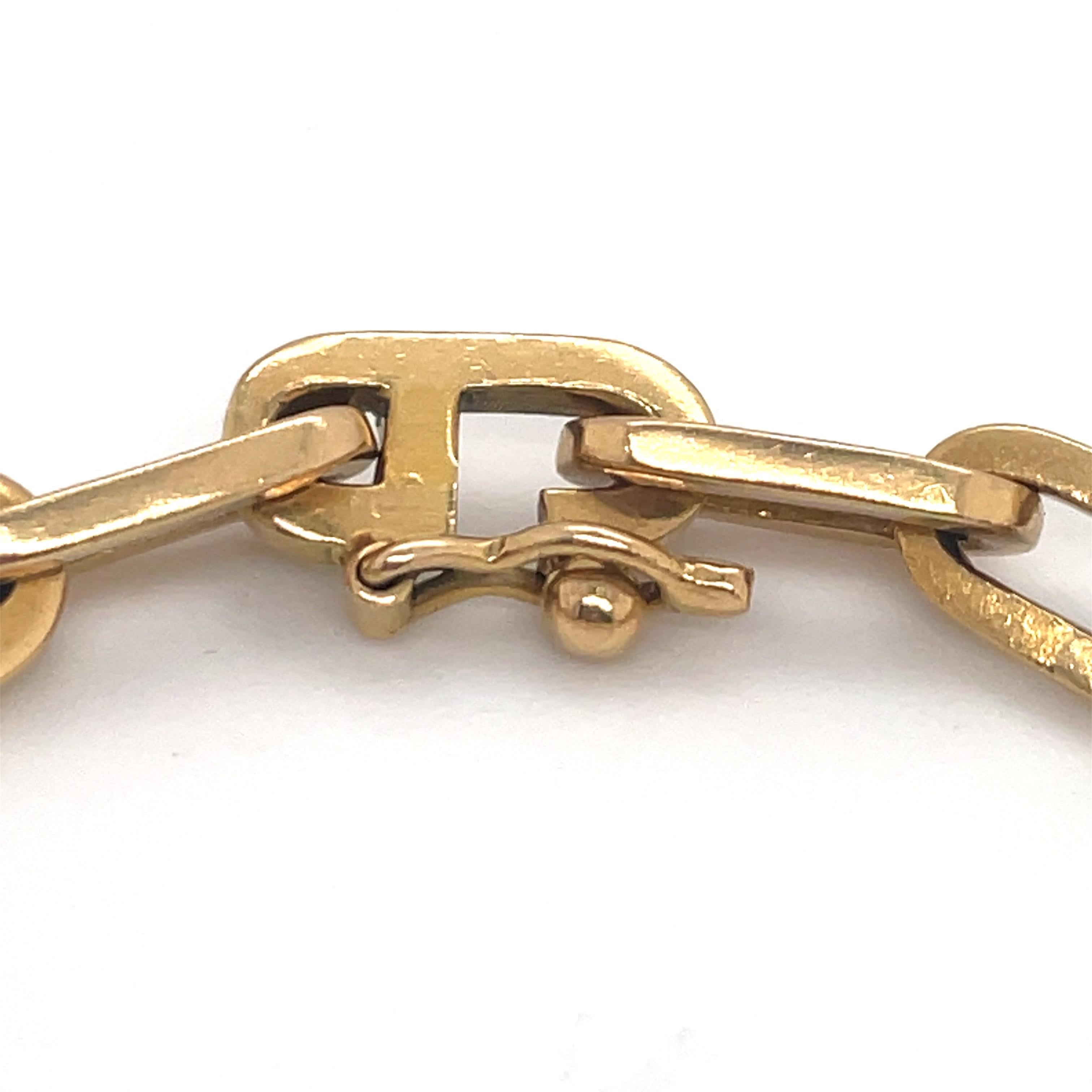 Heavy 18 Karat Yellow Gold Paperlink Bracelet 37.2 Grams 3