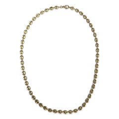 Heavy 18K Gold 5.5mm Mariner Link Chain Necklace