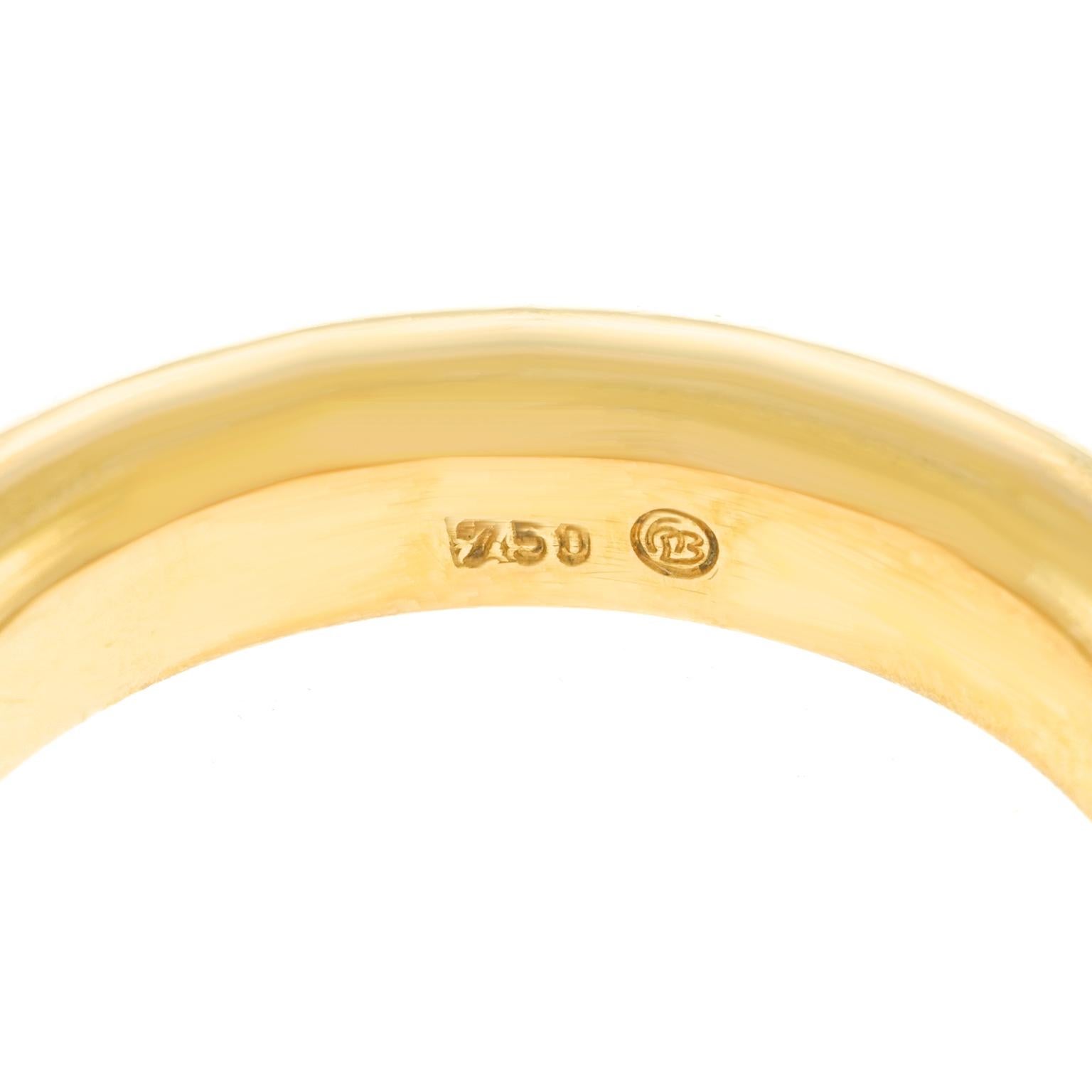 Heavy 18k Polished Gold Ring 1
