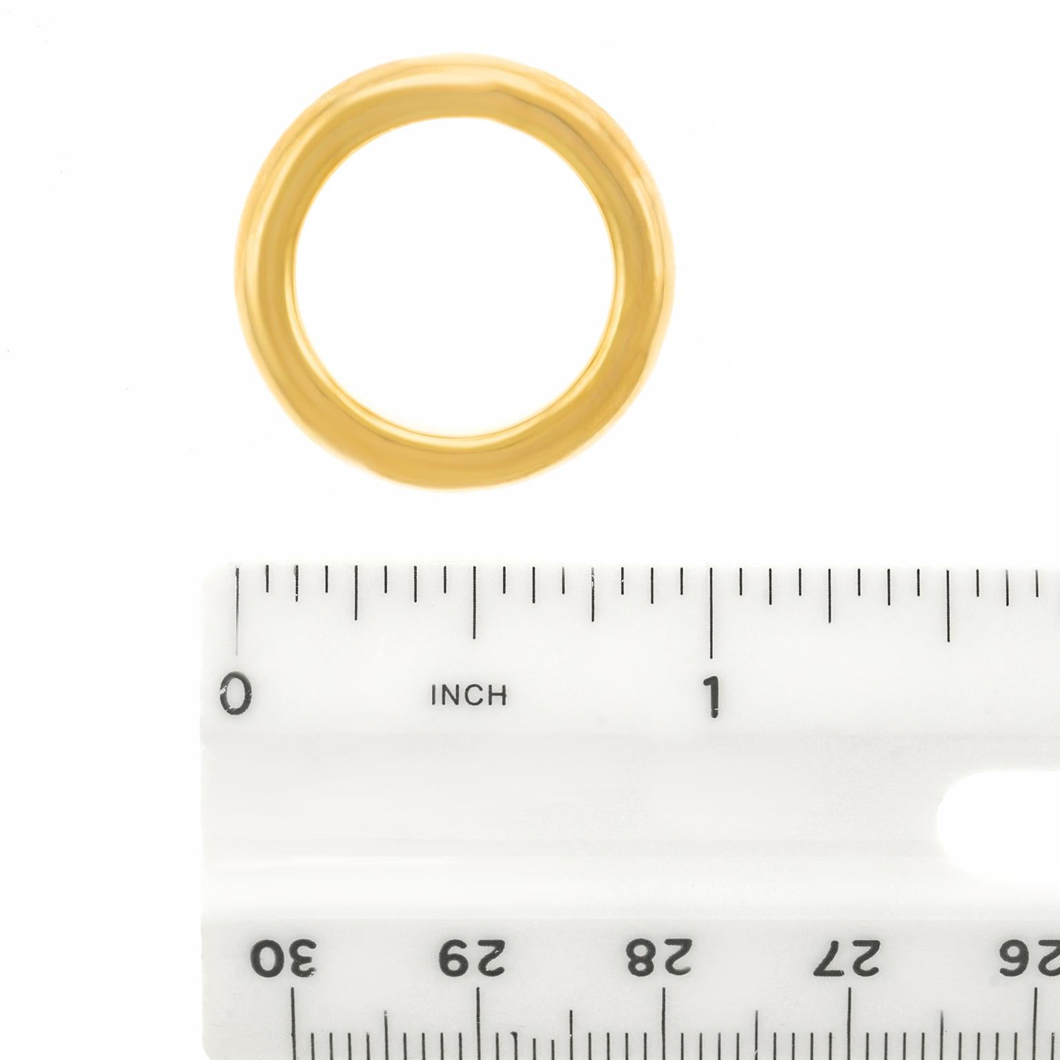 Heavy 18k Polished Gold Ring 2