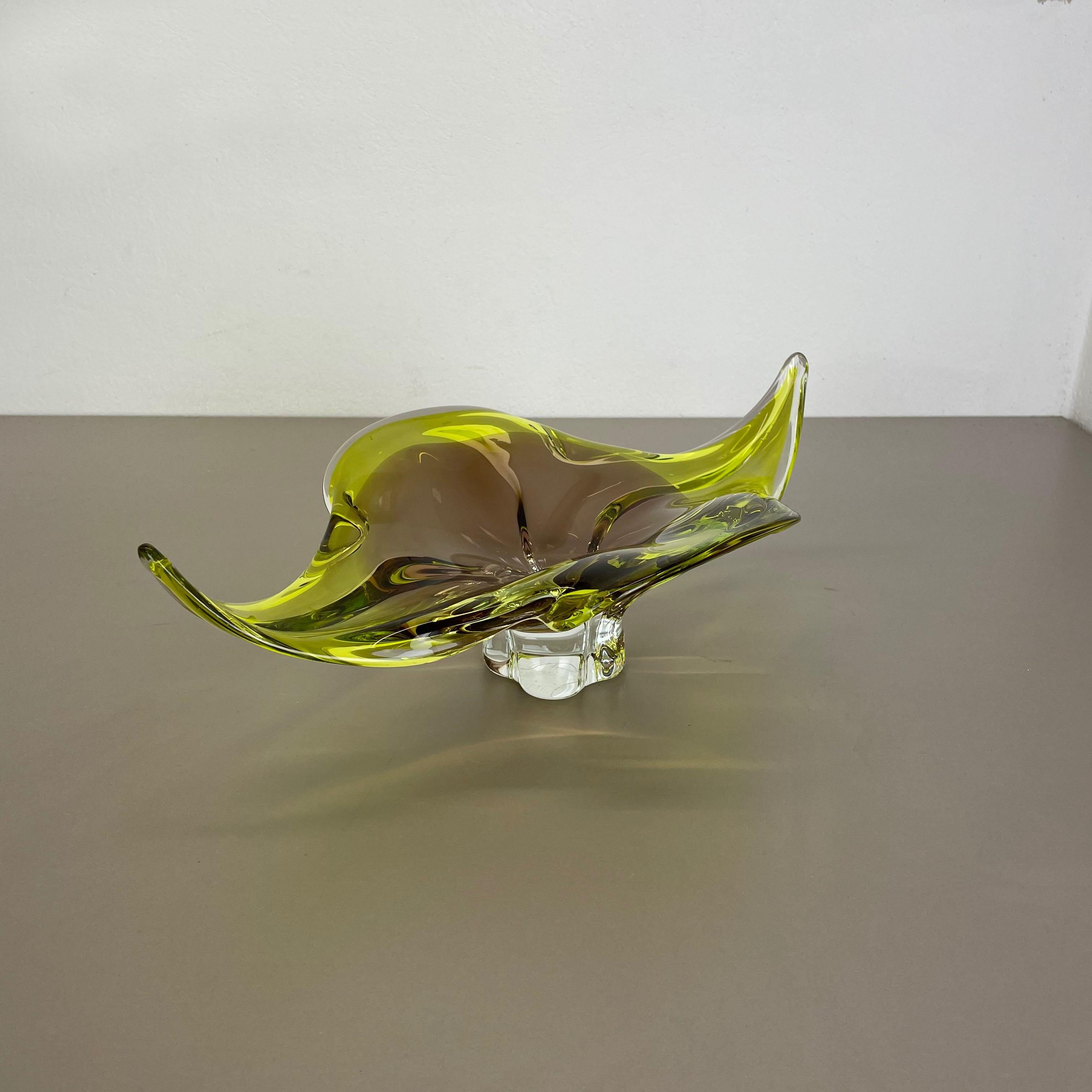 Mid-Century Modern Heavy 2, 3kg Murano Glass 