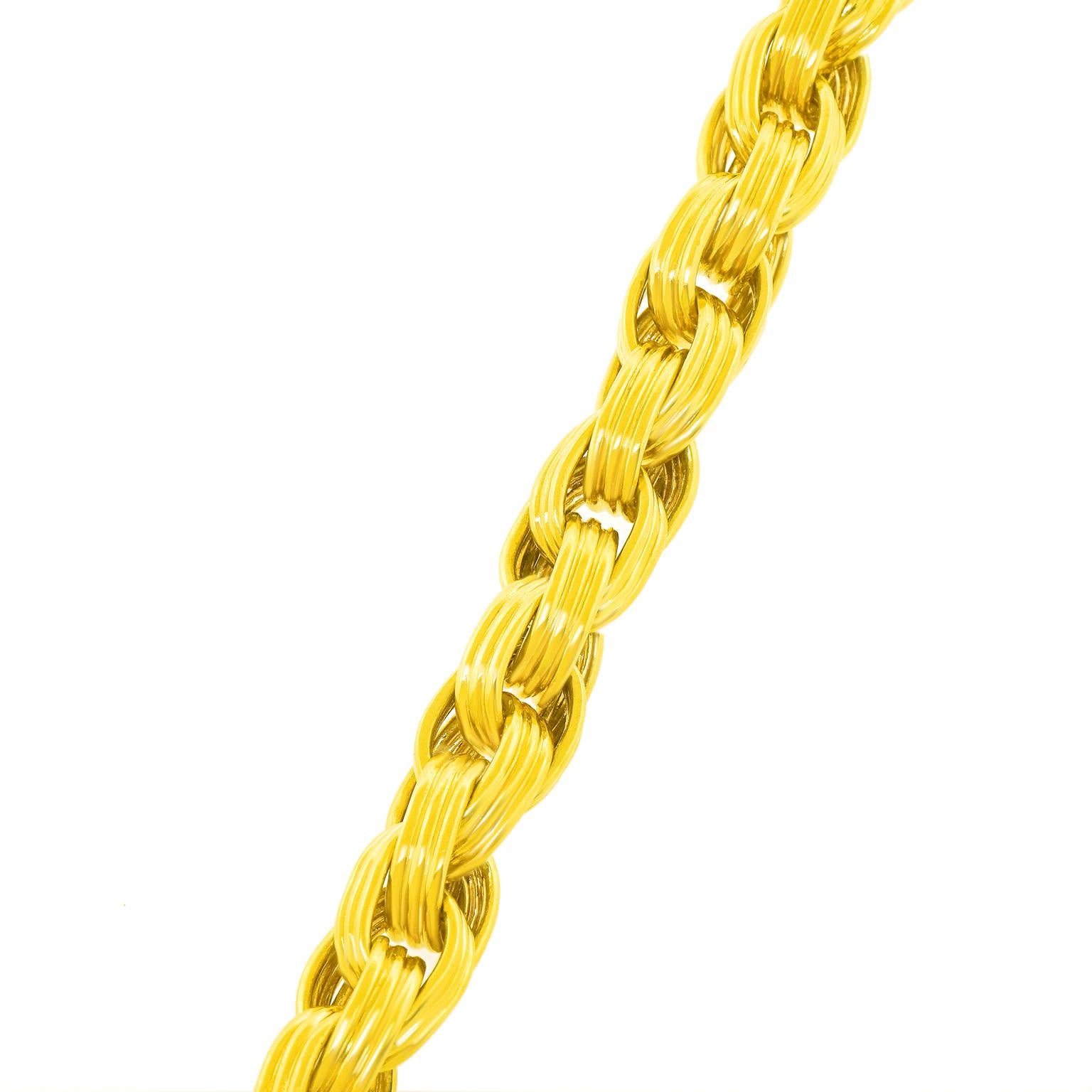 Heavy and Chic Gold Necklace at 1stDibs
