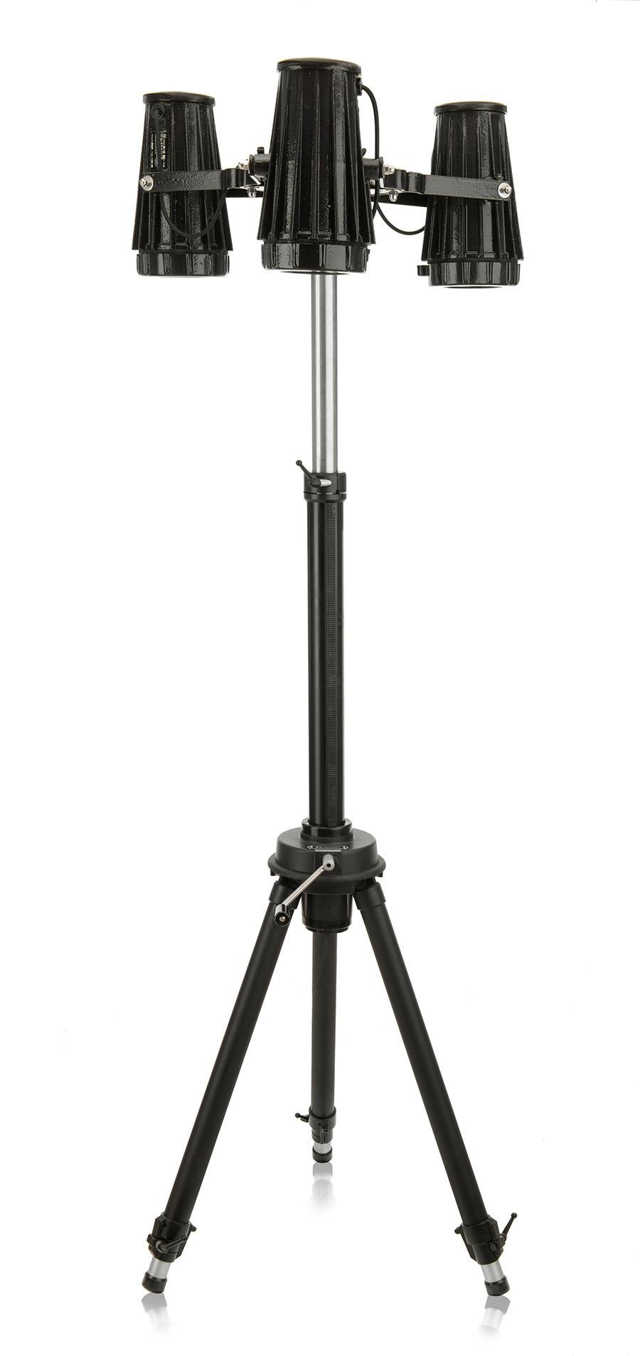Industrial Heavy and Large Tripod Lamp For Sale