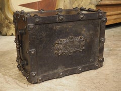 Heavy Antique Bauche Cast Iron Safe from Northeastern France, Circa 1870