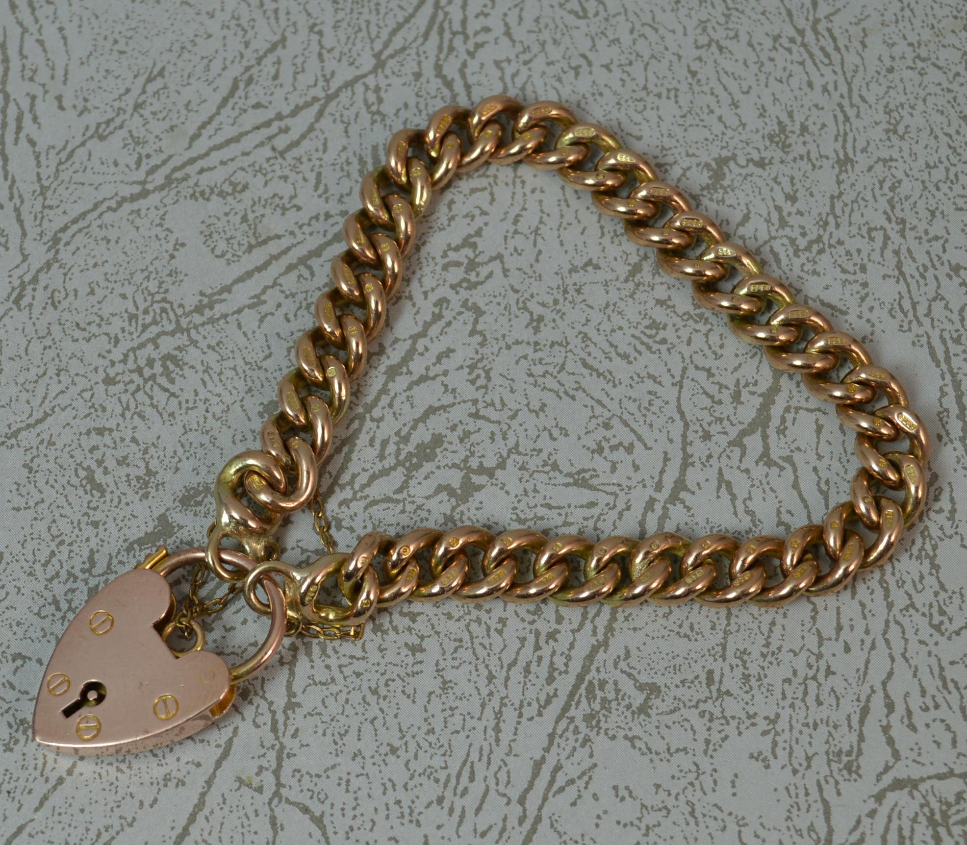 9 carat rose gold bracelet