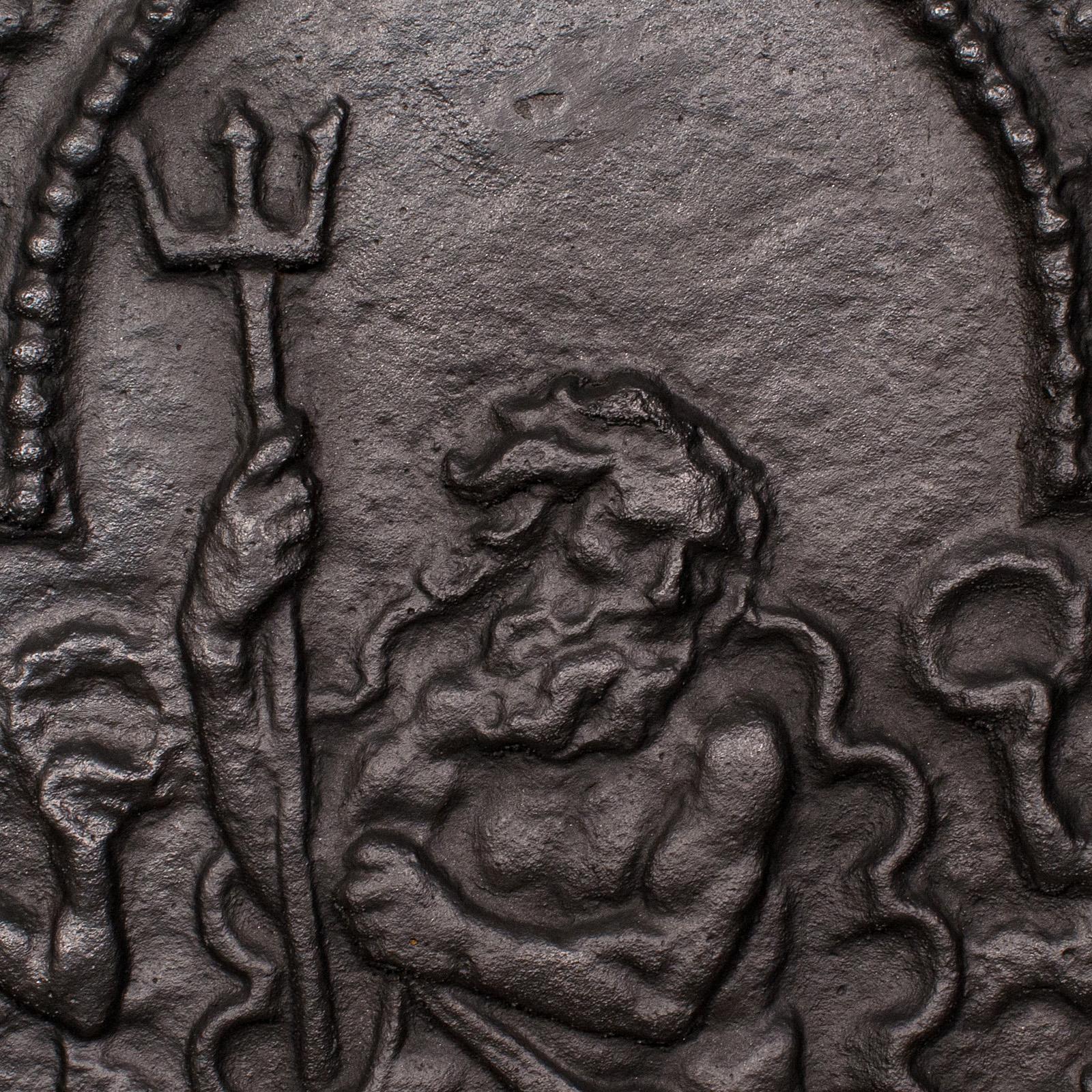 Schwerer antiker dekorativer Kaminreflektor mit Kaminrücken, englisch, spätviktorianisch (19. Jahrhundert) im Angebot