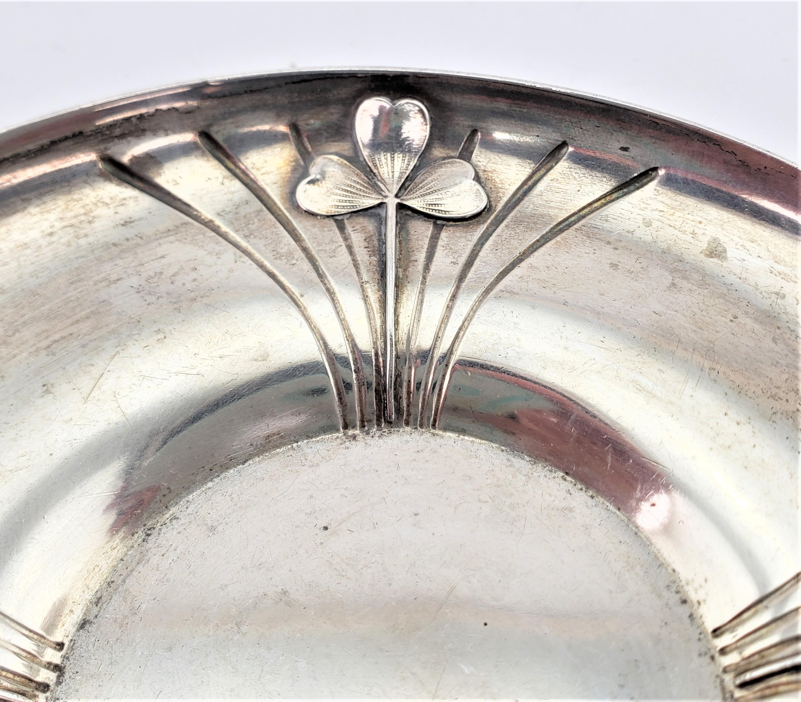 Heavy Antique French Art Nouveau Sterling Silver Cup & Saucer Set 'No Liner' 10