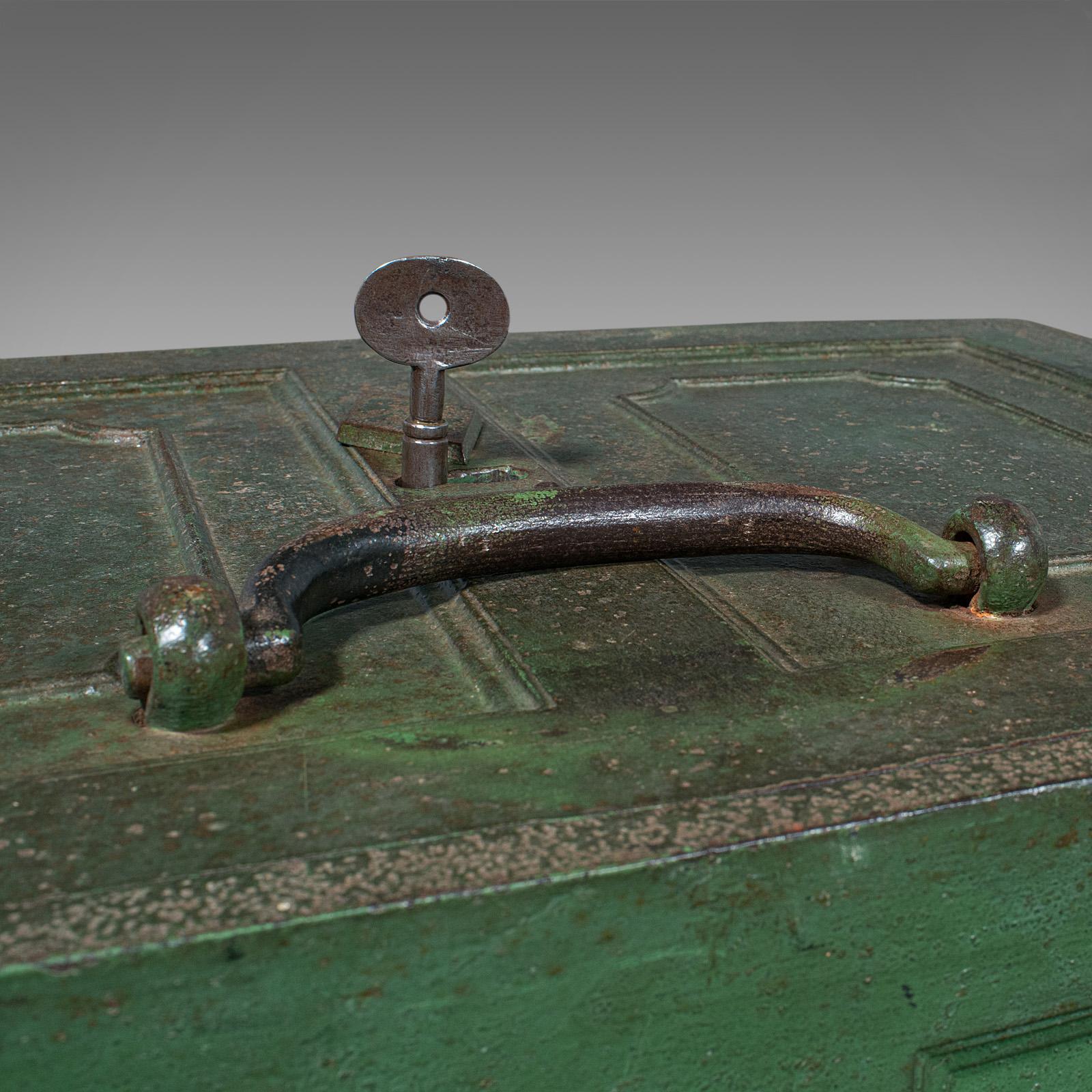 Heavy Antique Merchant's Strongbox, English, Safe Deposit Case, Georgian, C.1800 4