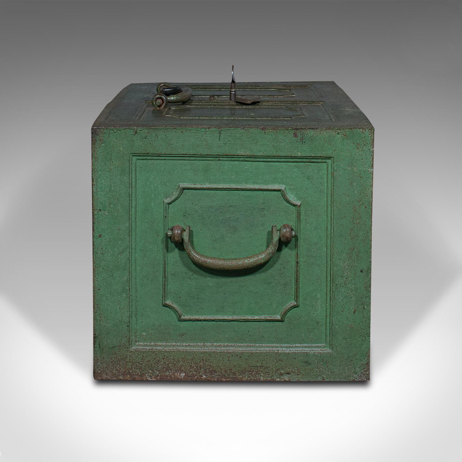 18th Century Heavy Antique Merchant's Strongbox, English, Safe Deposit Case, Georgian, C.1800