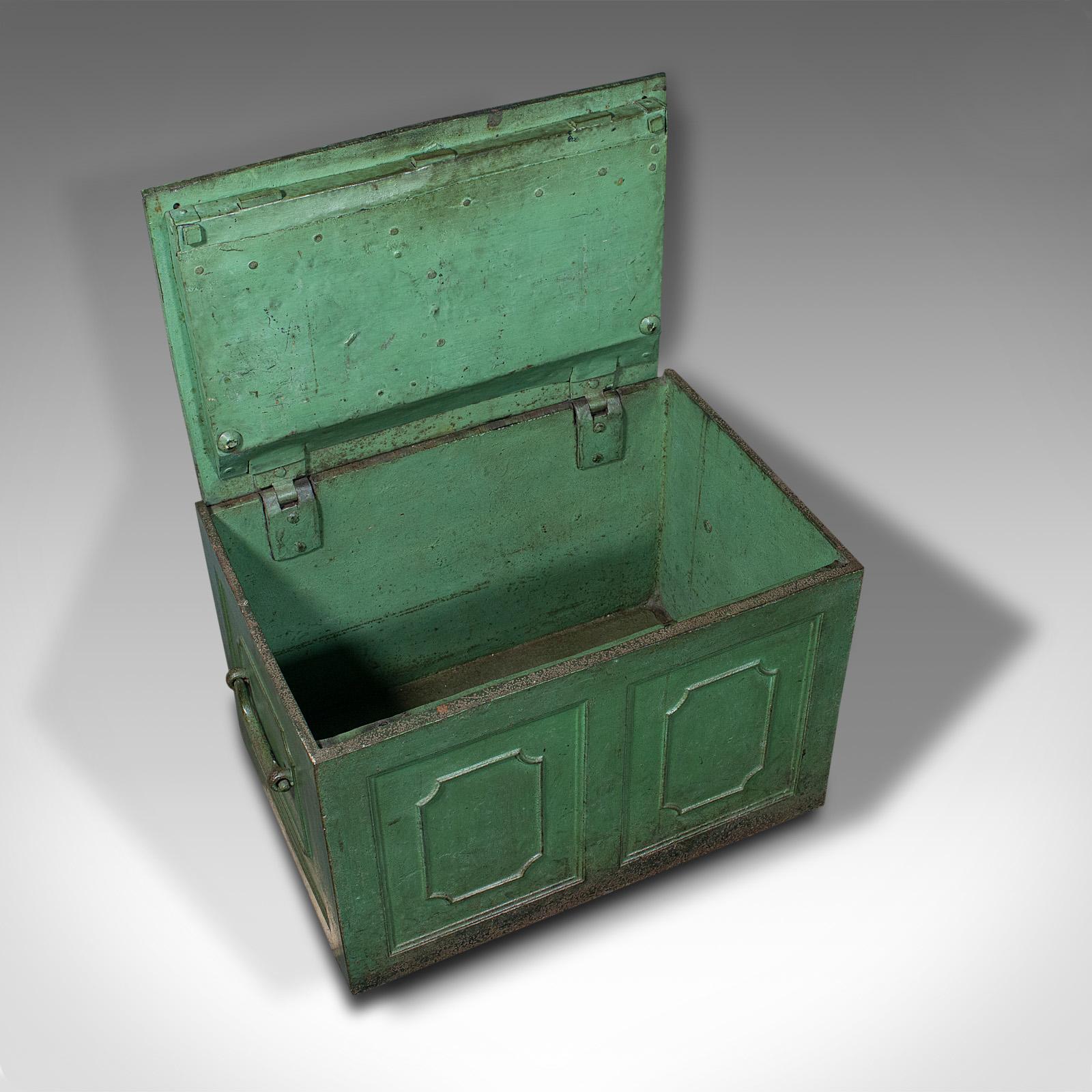 Heavy Antique Merchant's Strongbox, English, Safe Deposit Case, Georgian, C.1800 2