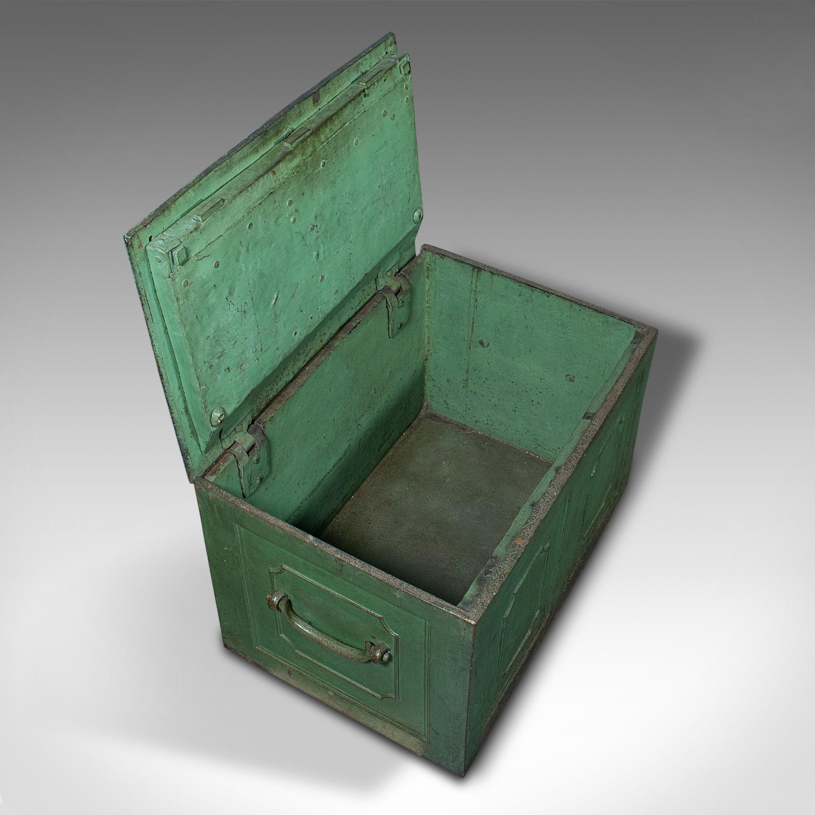 Heavy Antique Merchant's Strongbox, English, Safe Deposit Case, Georgian, C.1800 3