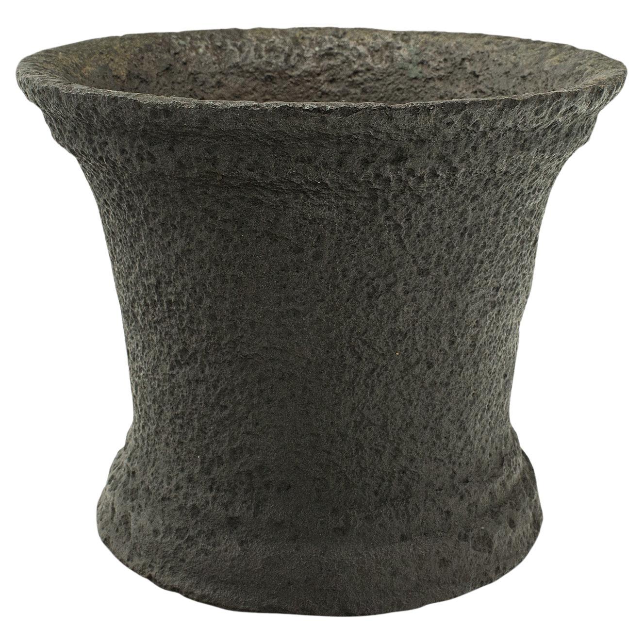 Heavy Antique Mortar, English, Cast Iron Planter Pot, Decorative, Georgian, 1750 For Sale