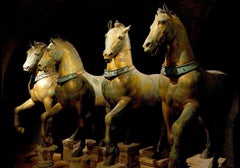 STATUE DE GRAND TOUR BRONZE ANTIQUE SGNÉE DES FOURHORSES DE SAINT MARKS