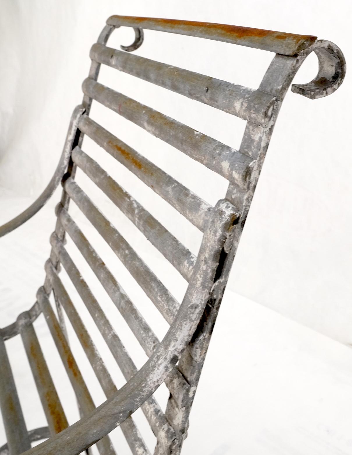 Antike antike schmiedeeiserne Stühle für den Außenbereich His & Hers im Angebot 13