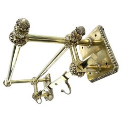 heavy ART DECO Coat Rack Wall Coat Rack, bronze, 1930s