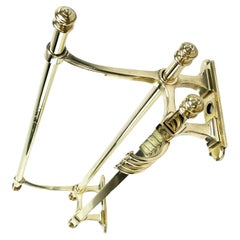 heavy ART DECO Coat Rack Wall Coat Rack, bronze, 1930s