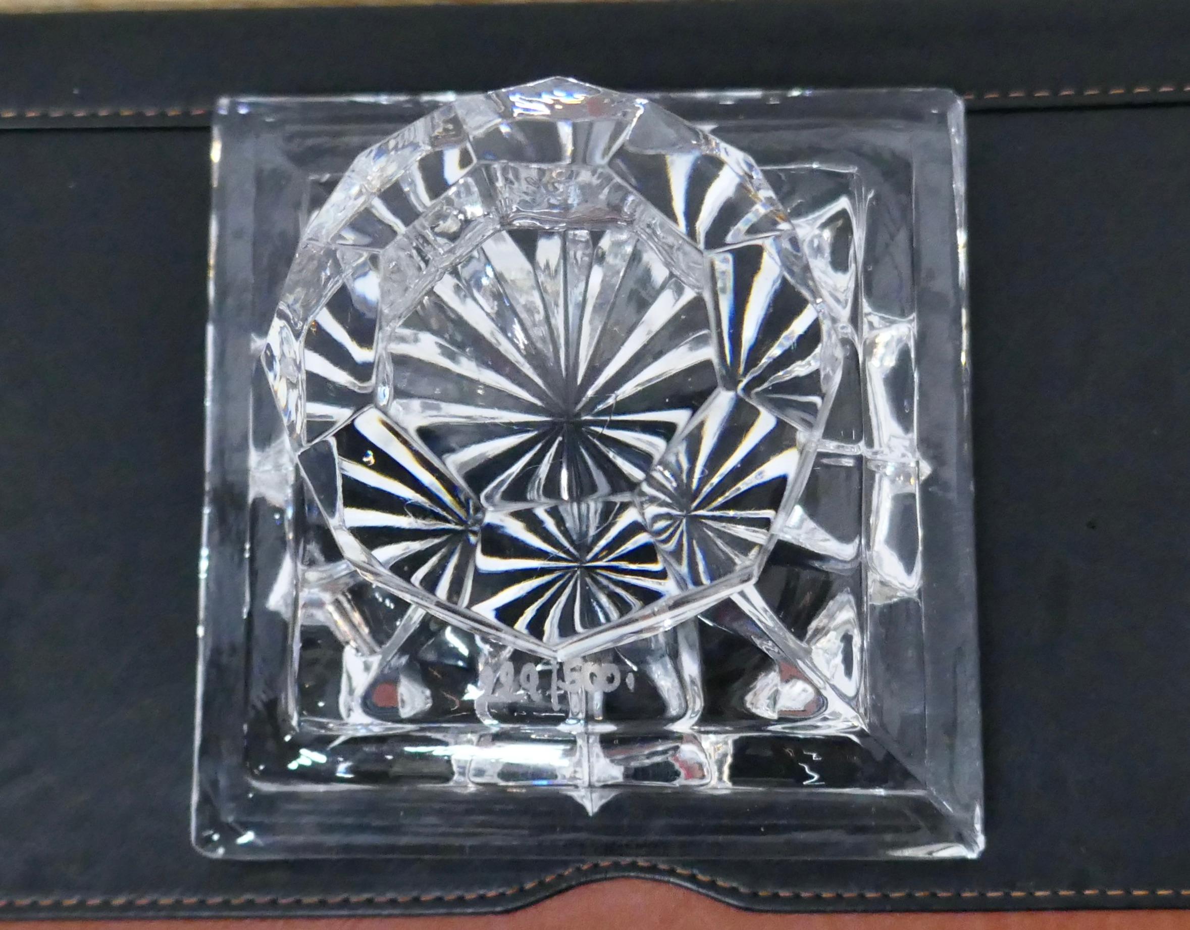 Heavy Art Deco Cut Crystal Paper Weight, Numbered Limited Edition In Good Condition In Chillerton, Isle of Wight