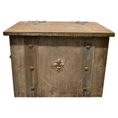 Heavy Arts and Crafts Industrial Brutalist Look Coal Box A very practical piece